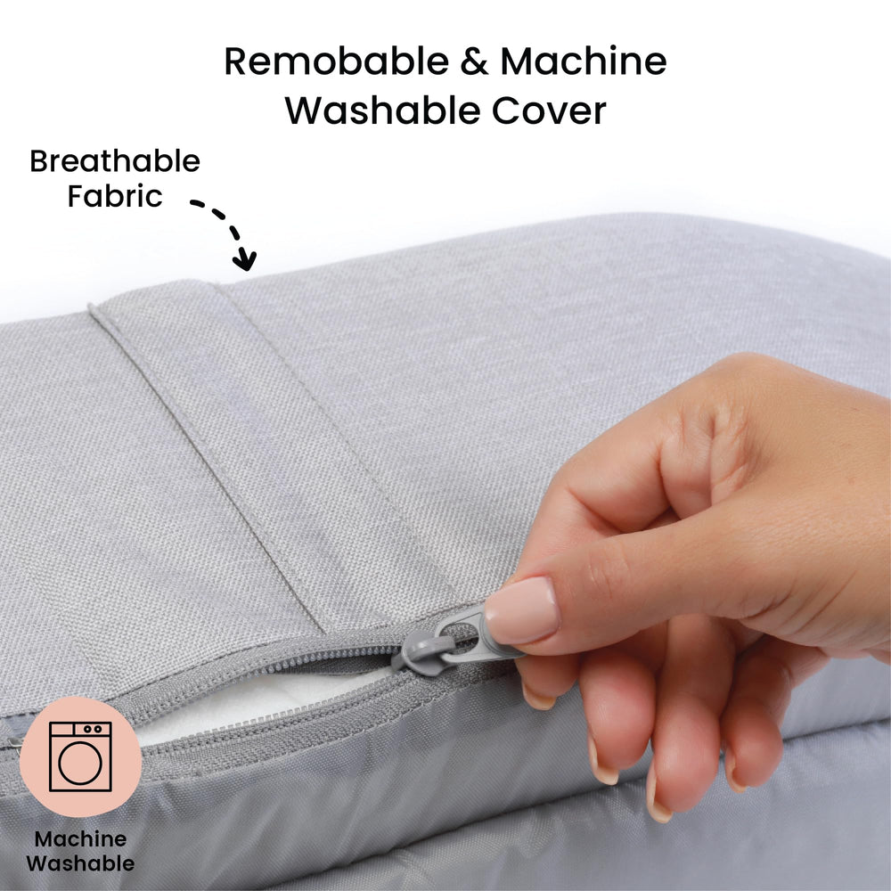Lulyboo Bubble Travel Lounge waterproof base keeps surfaces clean indoors or outdoors.
