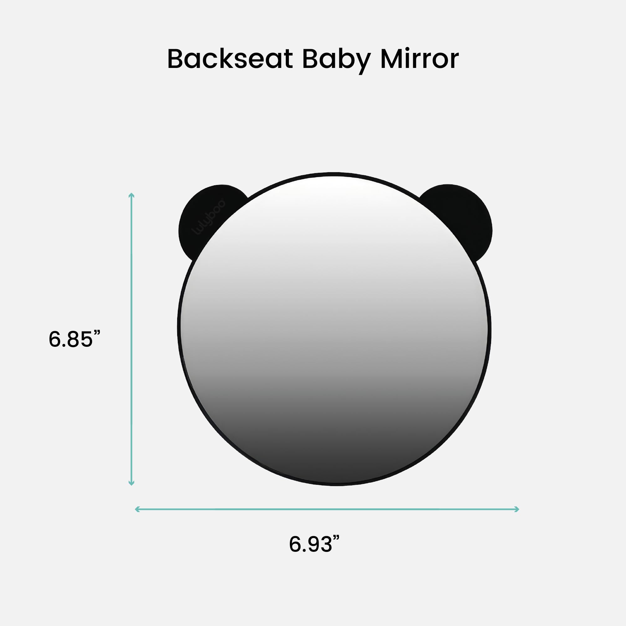 Lulyboo car mirror with adjustable straps ensures secure mounting.