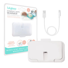 Lulyboo Compact Wipe Warmer maintains constant temperature for warm wipes.