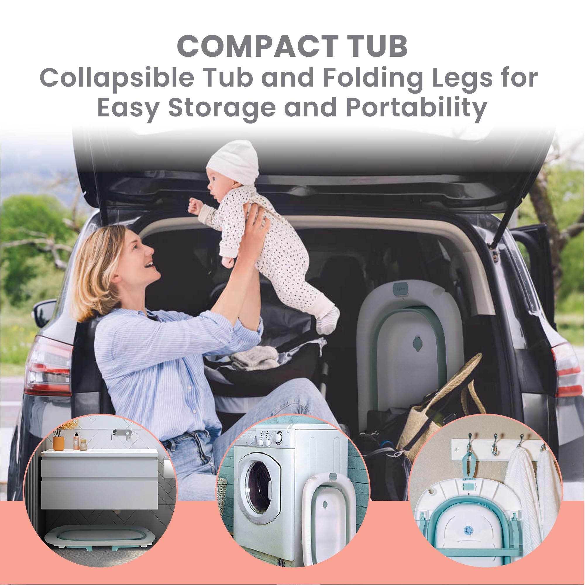 Lulyboo grow-with-baby design with wide sides supports growing infants
