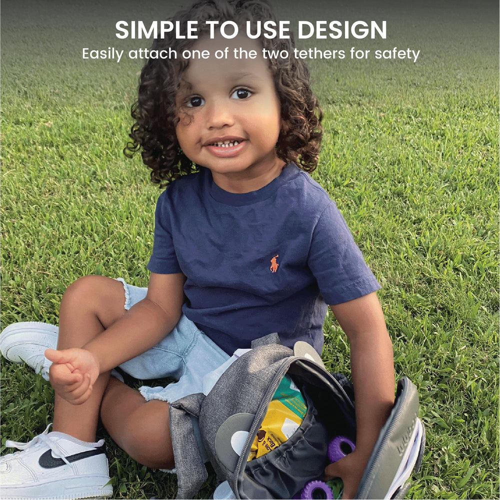 Lulyboo Panda backpack compact ergonomic size for small kids.