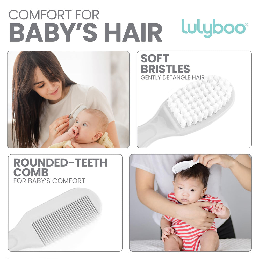 Lulyboo safety scissors designed with rounded tips for safe trimming.