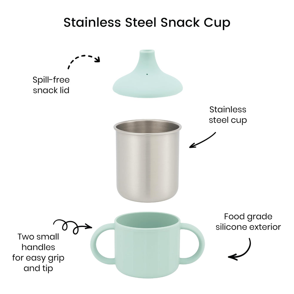 Lulyboo sippy cup shows soft silicone straw for gentle sipping.