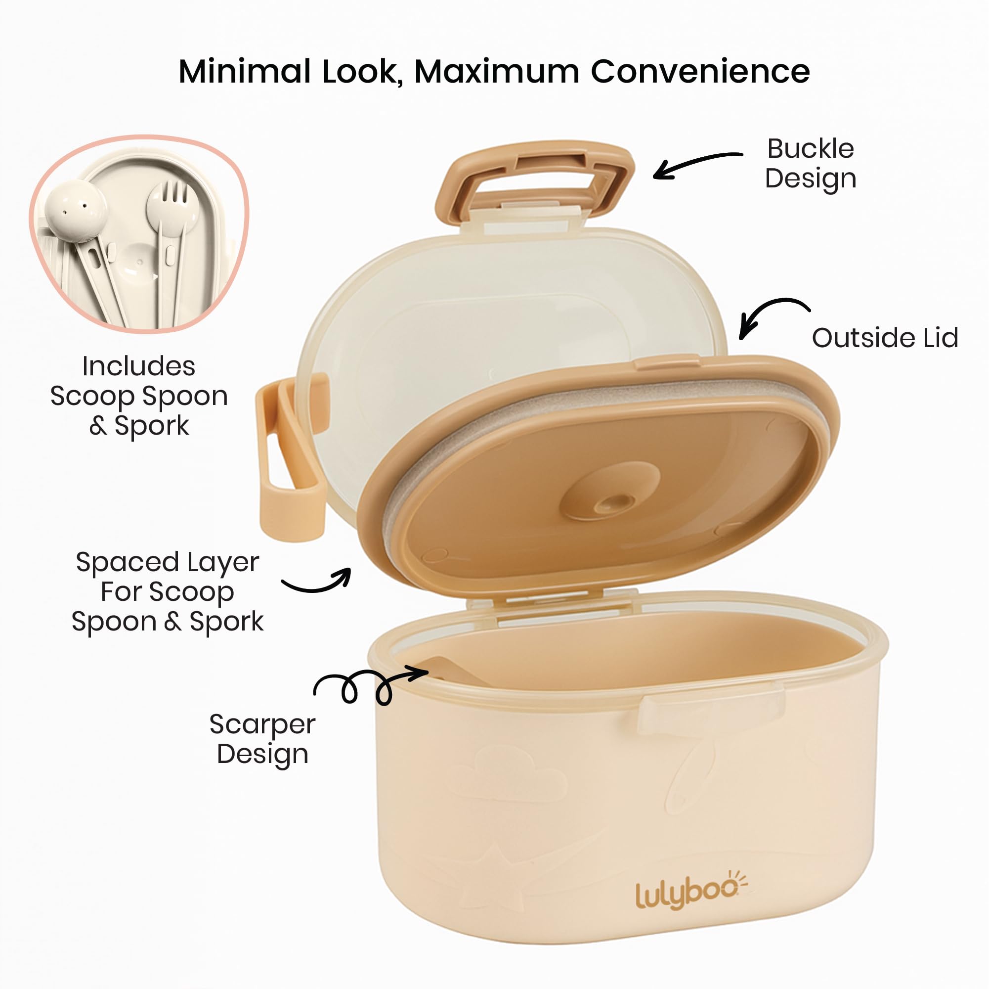 Lulyboo portable design fits diaper bags and strollers for convenient use