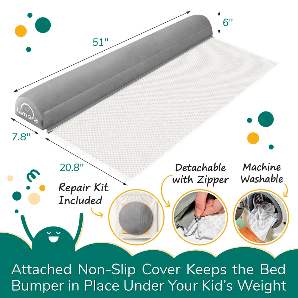 LUMARA bed rail with flocked surface preventing slips
