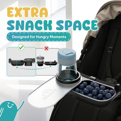 LUMARA silicone-arm grip ensures secure fit on varied stroller models.