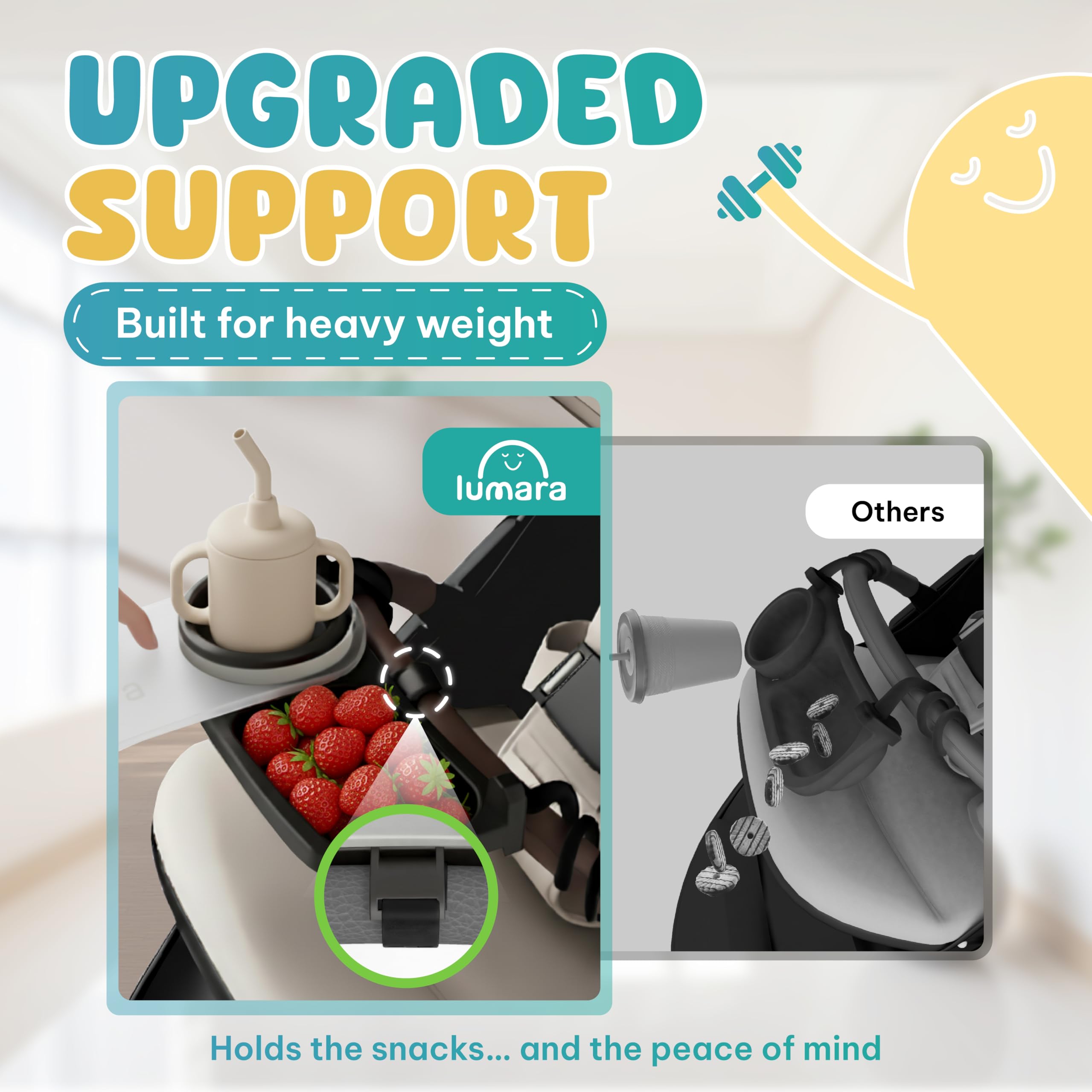LUMARA universal attachment fits Uppababy, Nuna, Britax and more.