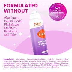 Lume 72-hour odor control feature for prolonged freshness.