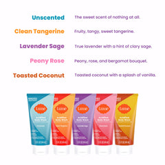 Lume Acidified Body Wash mini Tangerine front view highlights refreshing citrus cleanse.