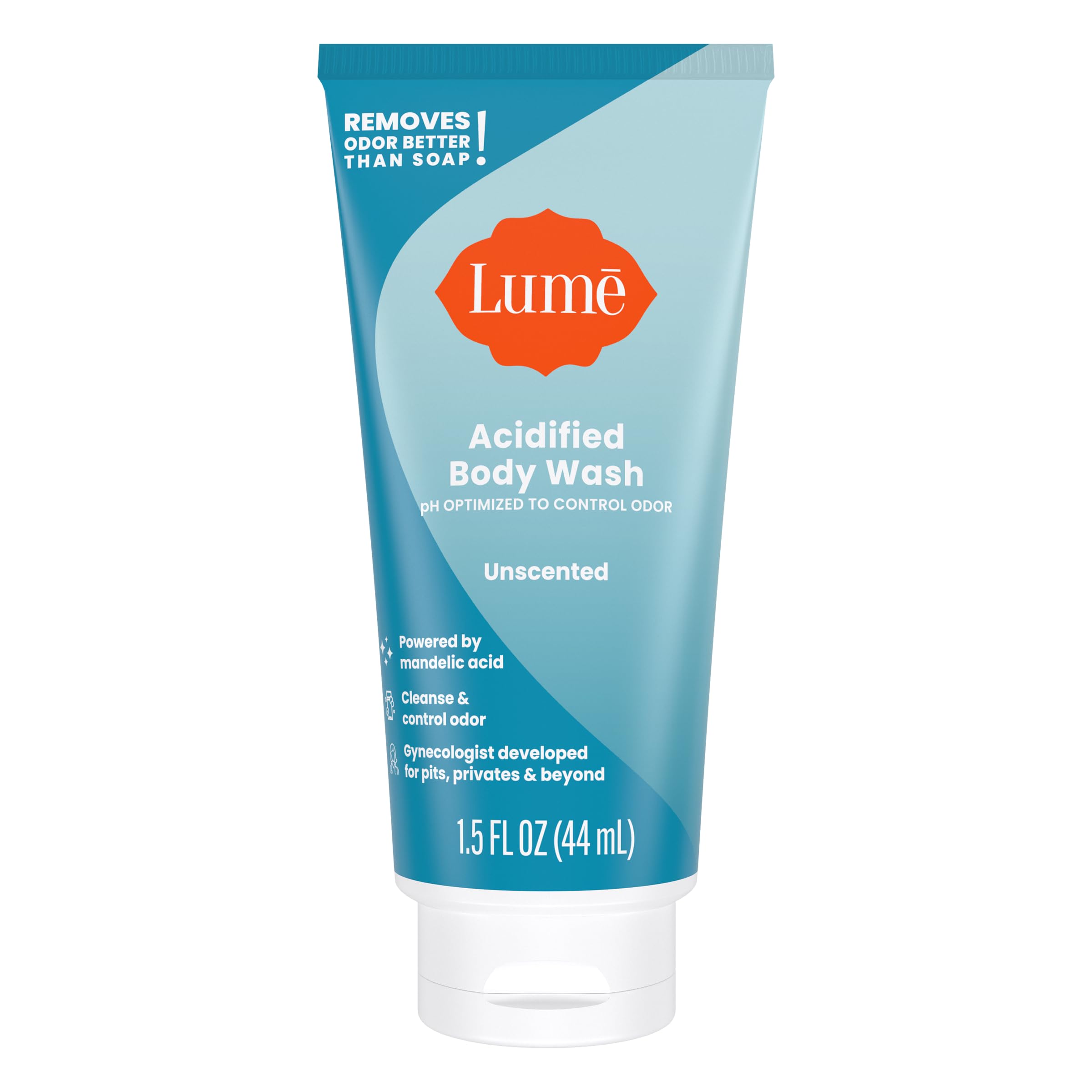 Lume Toasted Coconut mini front view suggests tropical vibe and moisture.