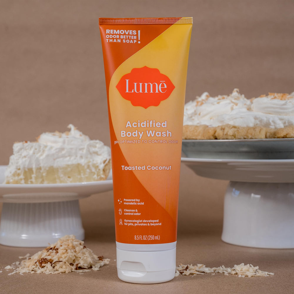 Lume Acidified Body Wash rich moisturizing lather for gentle cleanse