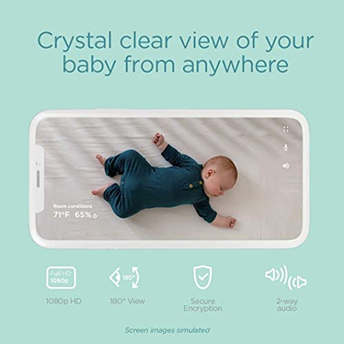 Lumi by Pampers camera and audio setup enabling two-way talk to soothe baby