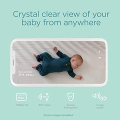 Lumi by Pampers camera and audio setup enabling two-way talk to soothe baby