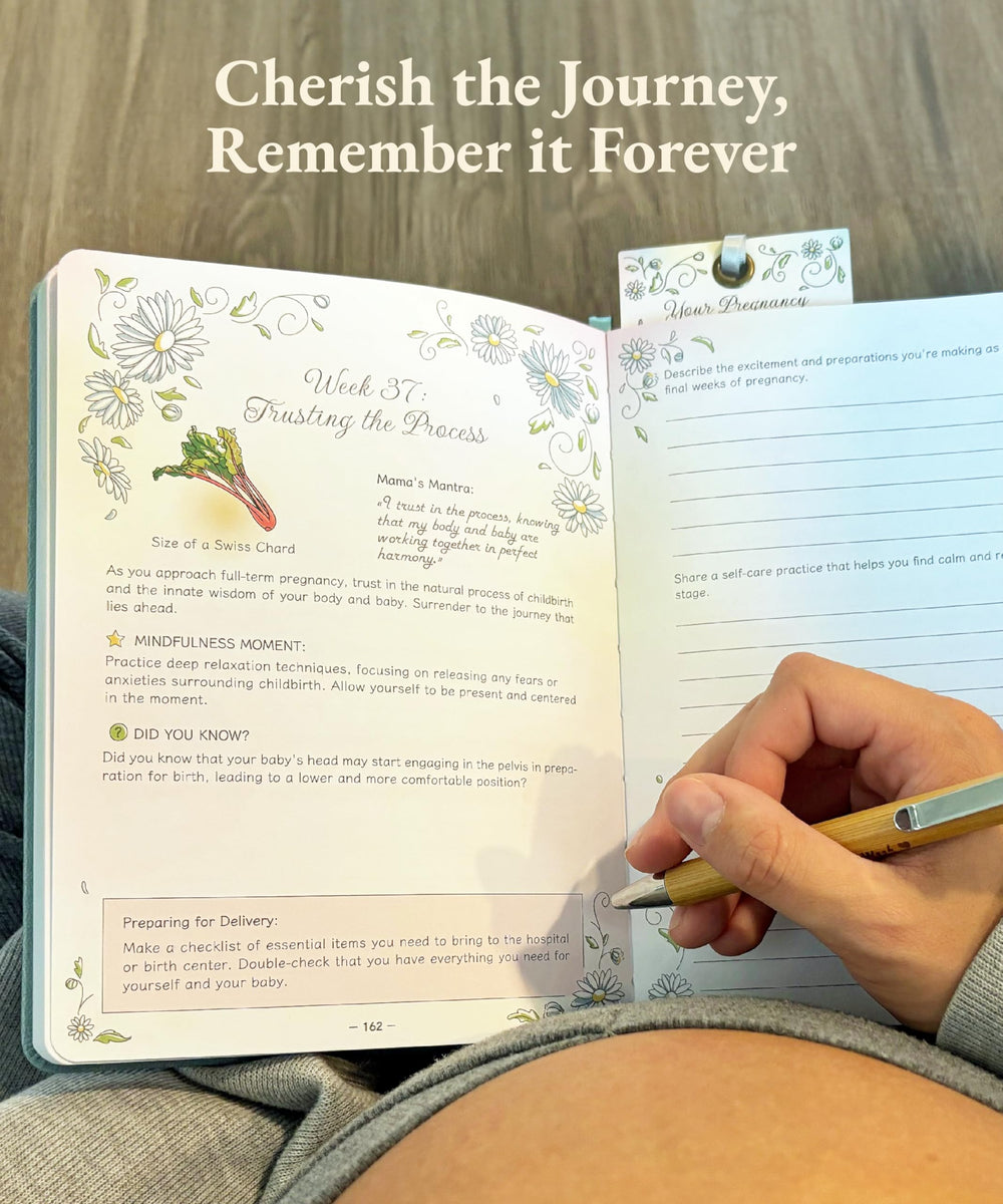 Luminate Press Keepsake Journal baby's first footprint area preserves memories