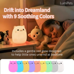 Lumipets Clive night light remote control for easy brightness and timer setup