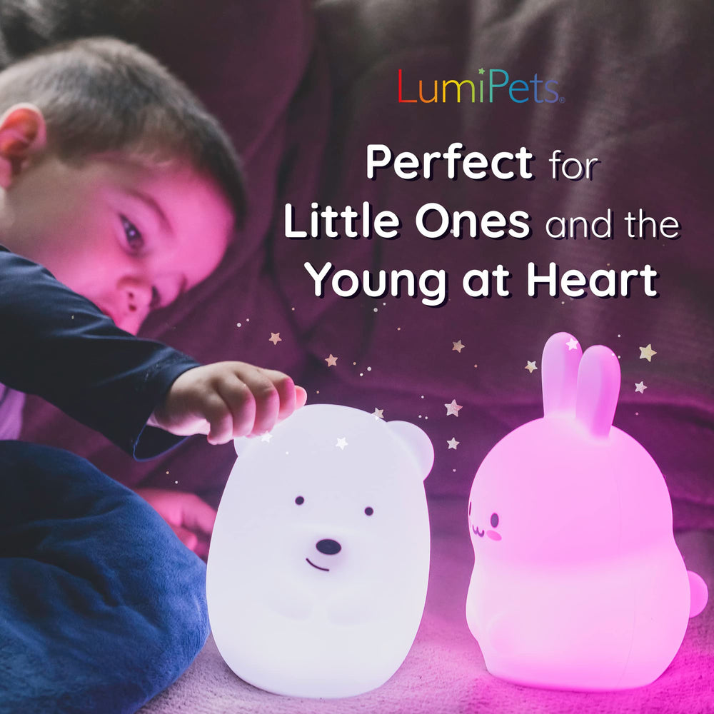 Lumipets Lion Night Light long battery life - hours of glow.