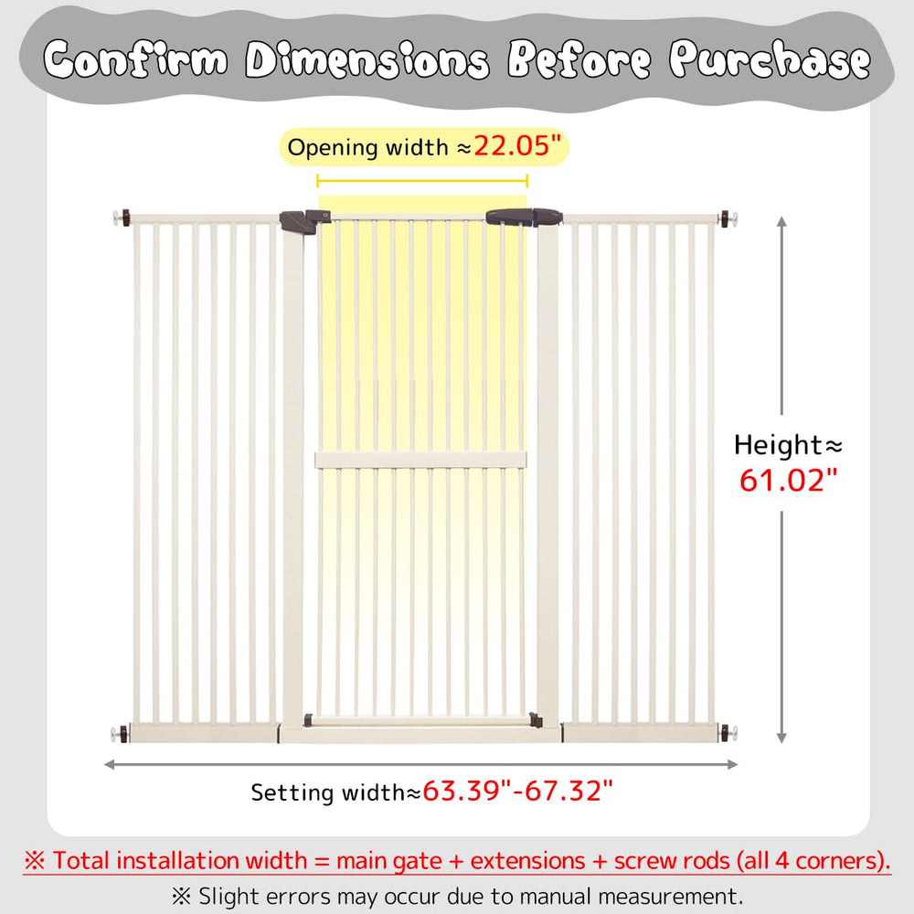 Lumizone auto-close gate shown in wide doorway for secure access.