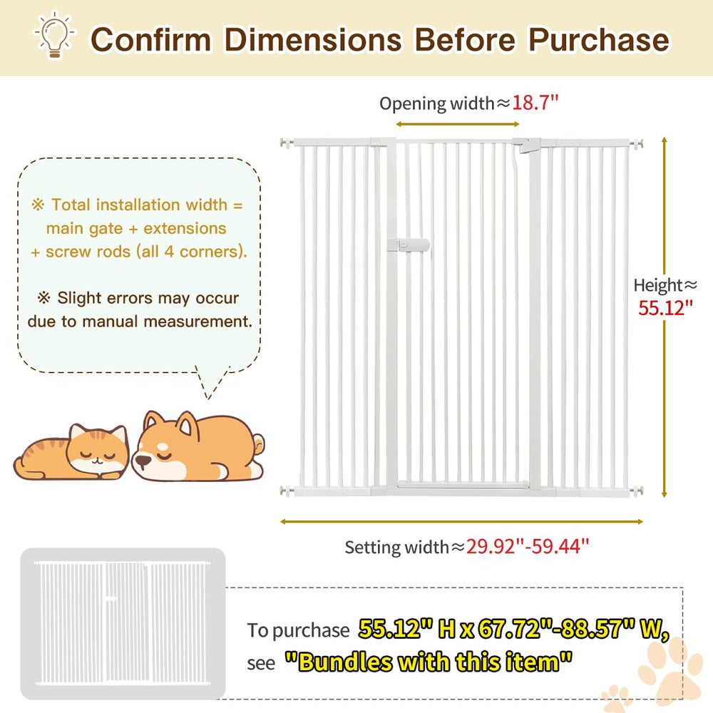 Lumizone gate shows narrow 1.37-inch gap preventing squeezing.