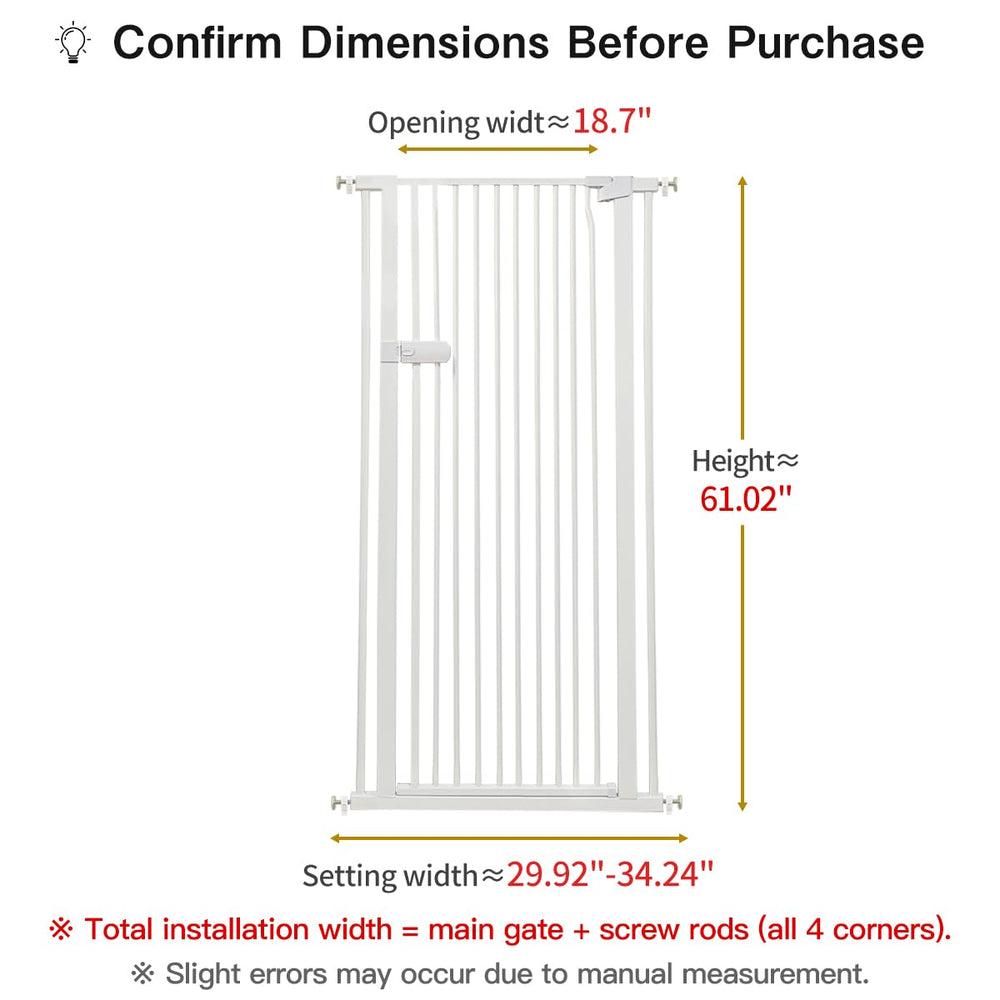 Lumizone cat gate shows narrow gap to prevent squeezing