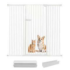 Lumizone extra tall gate at 61.02 inches height keeps energetic cats contained in busy rooms.