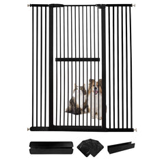 Lumizone extra tall cat gate in doorway for secure containment
