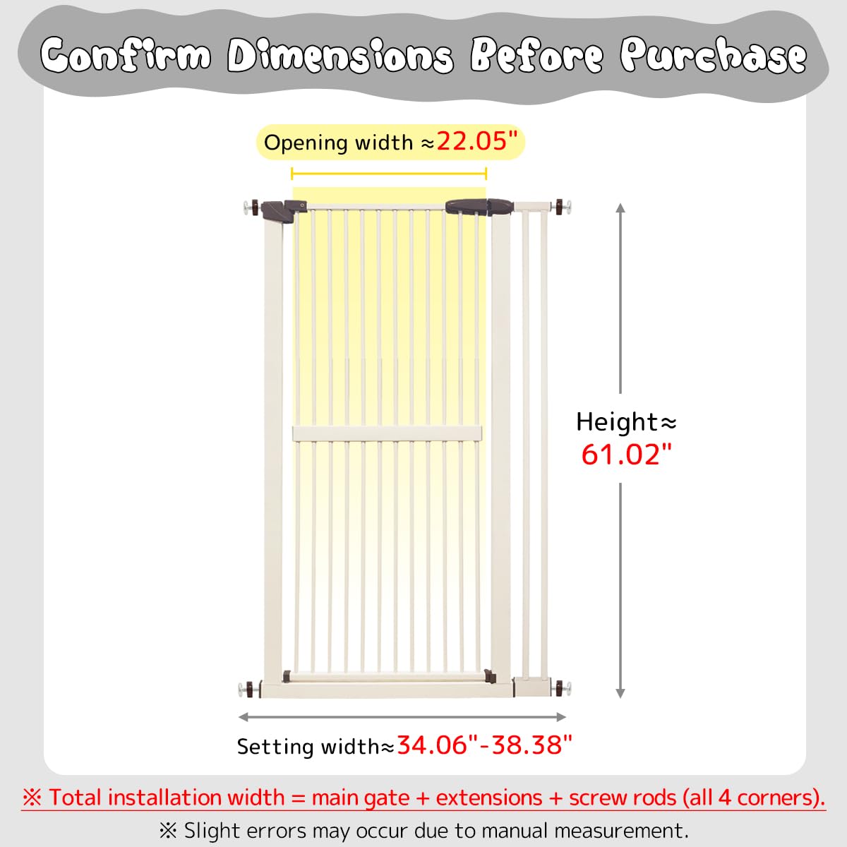 Lumizone gate with auto-close feature for hands-free safety