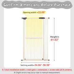 Lumizone gate with auto-close feature for hands-free safety