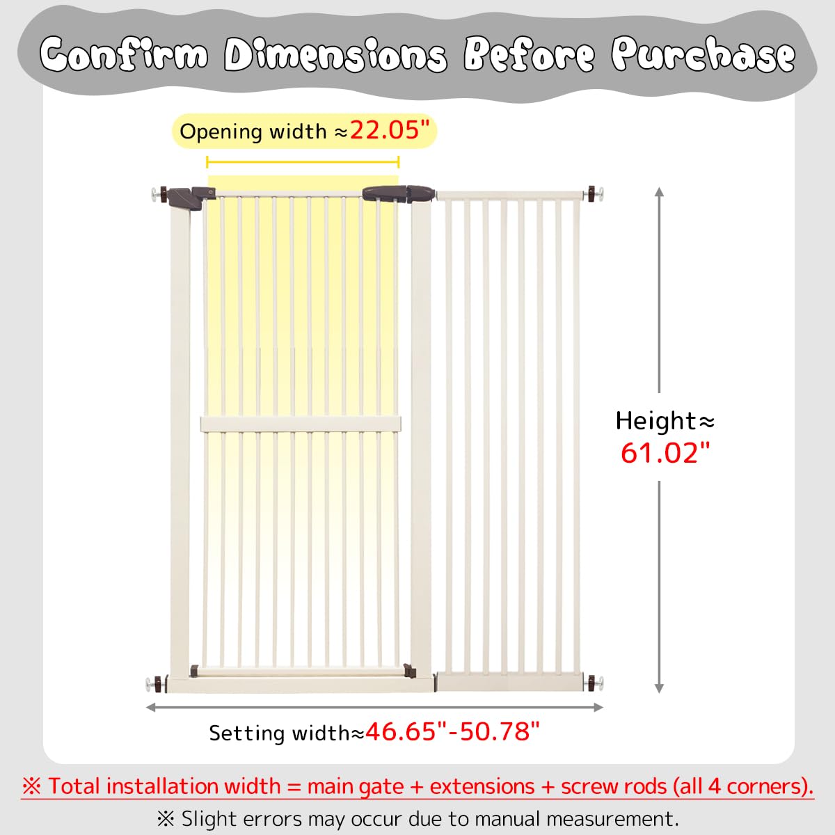 Lumizone Extra Tall Cat Gate pressure-mounted for quick, damage-free installation.