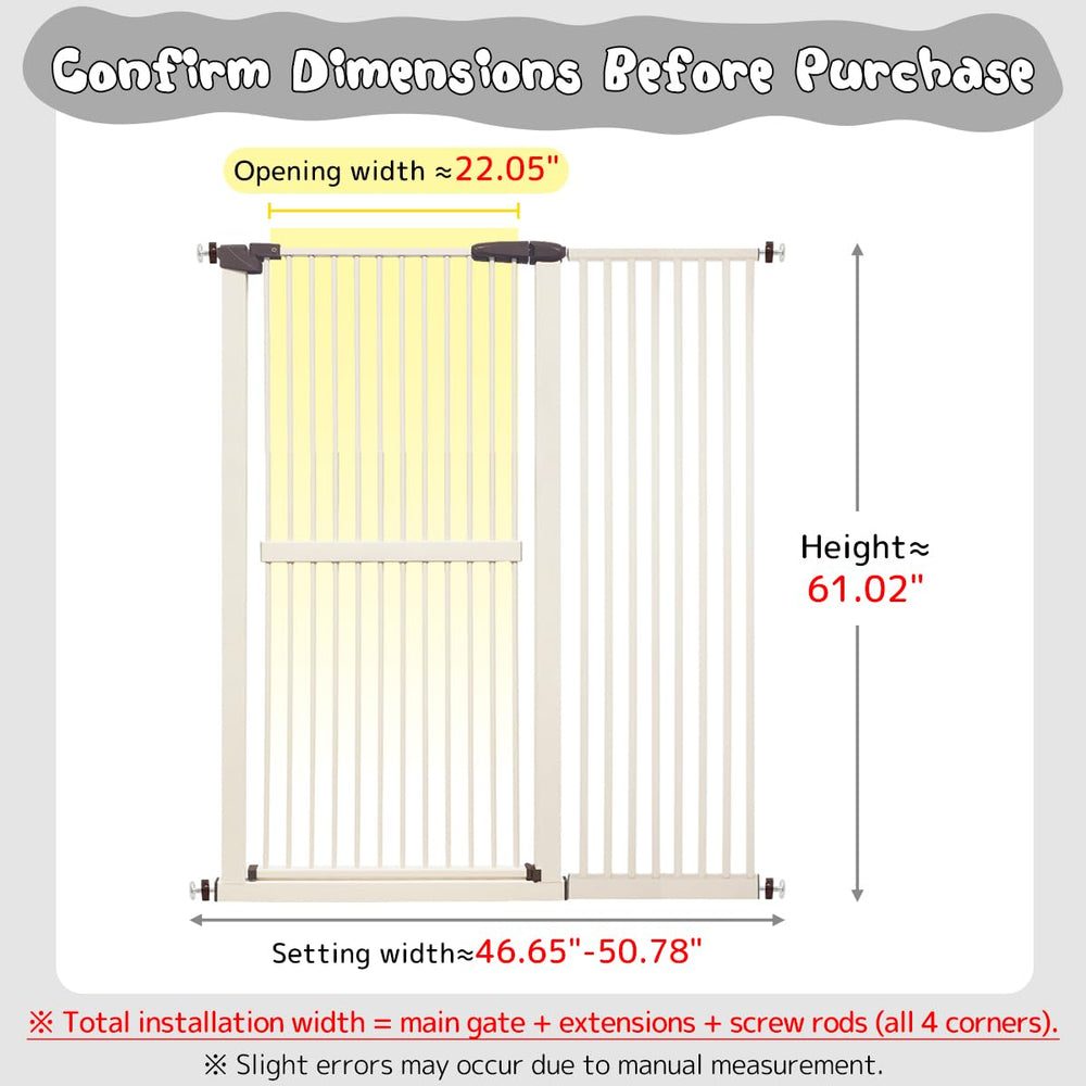 Lumizone Extra Tall Cat Gate pressure-mounted for quick, damage-free installation.