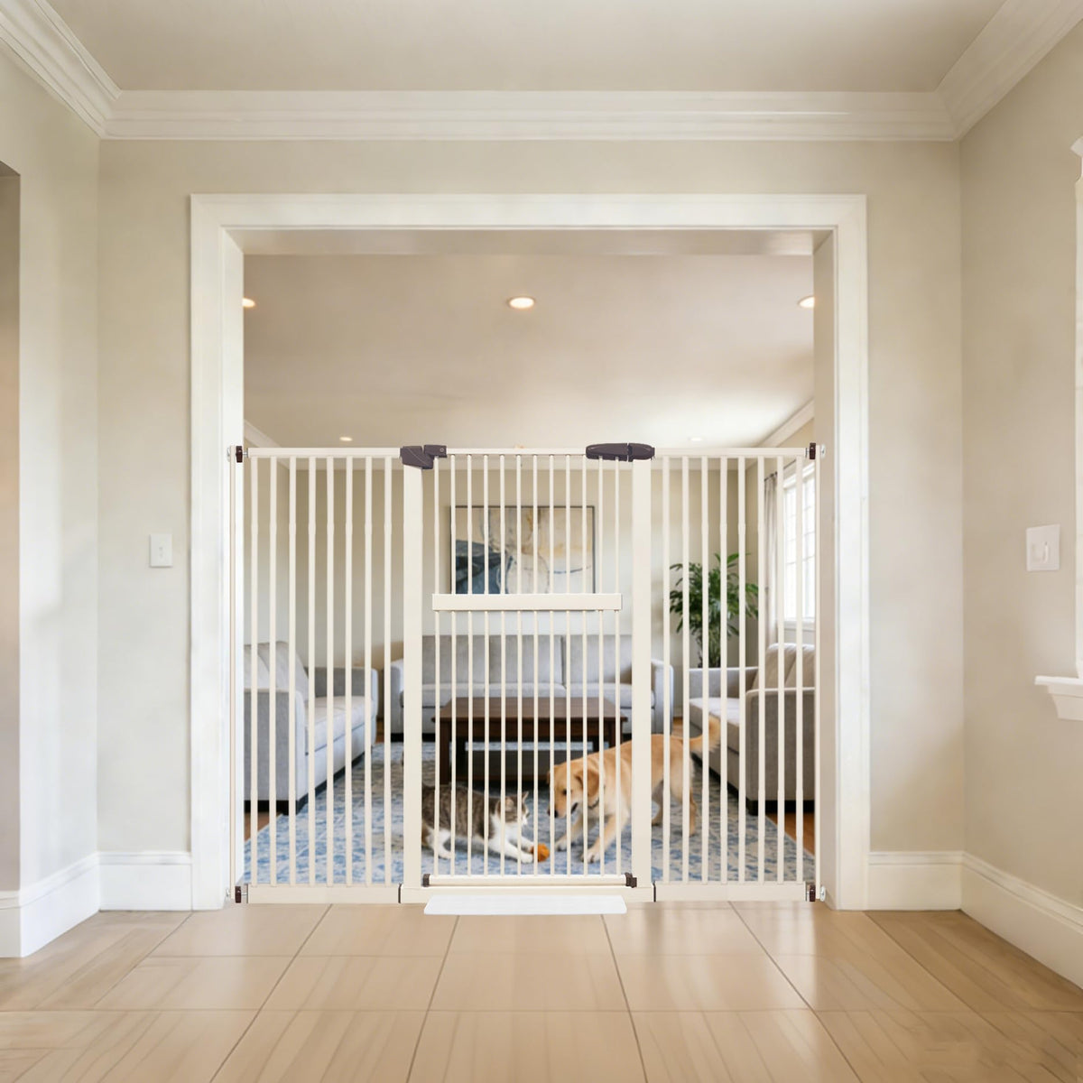 Lumizone extra tall gate guards doorway with easy installation