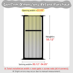 Lumizone extratall pet gate stands tall in doorway to deter climbing