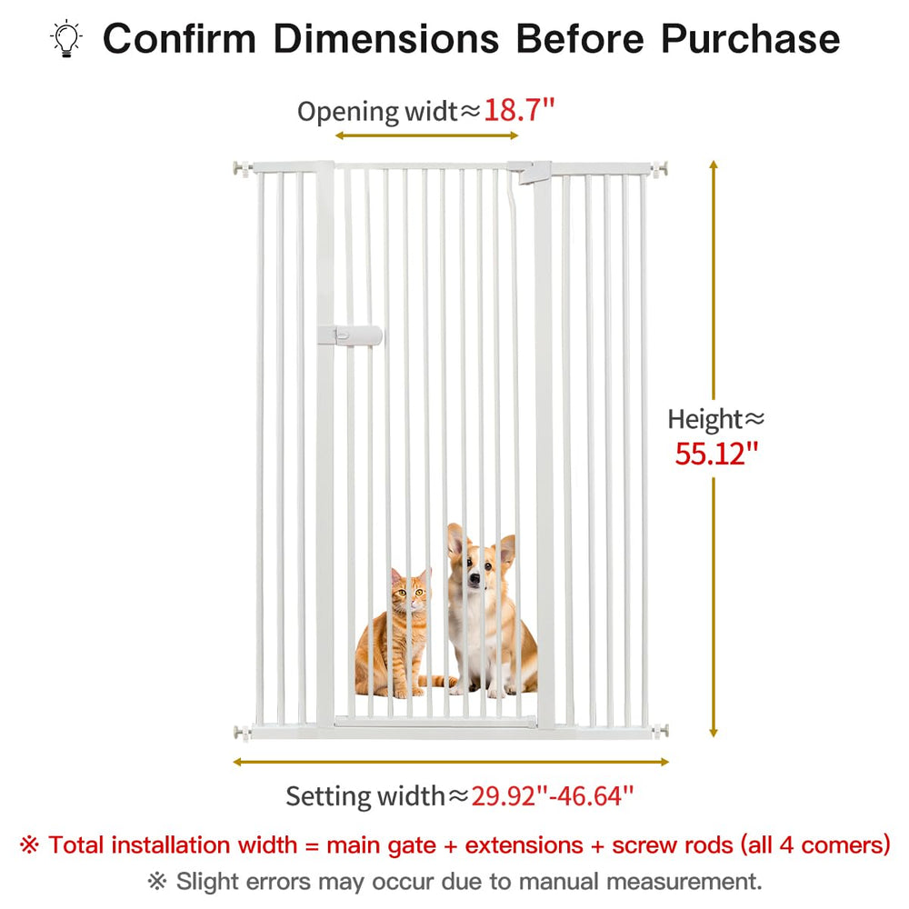 Lumizone gate in doorway in use to block pets without drilling