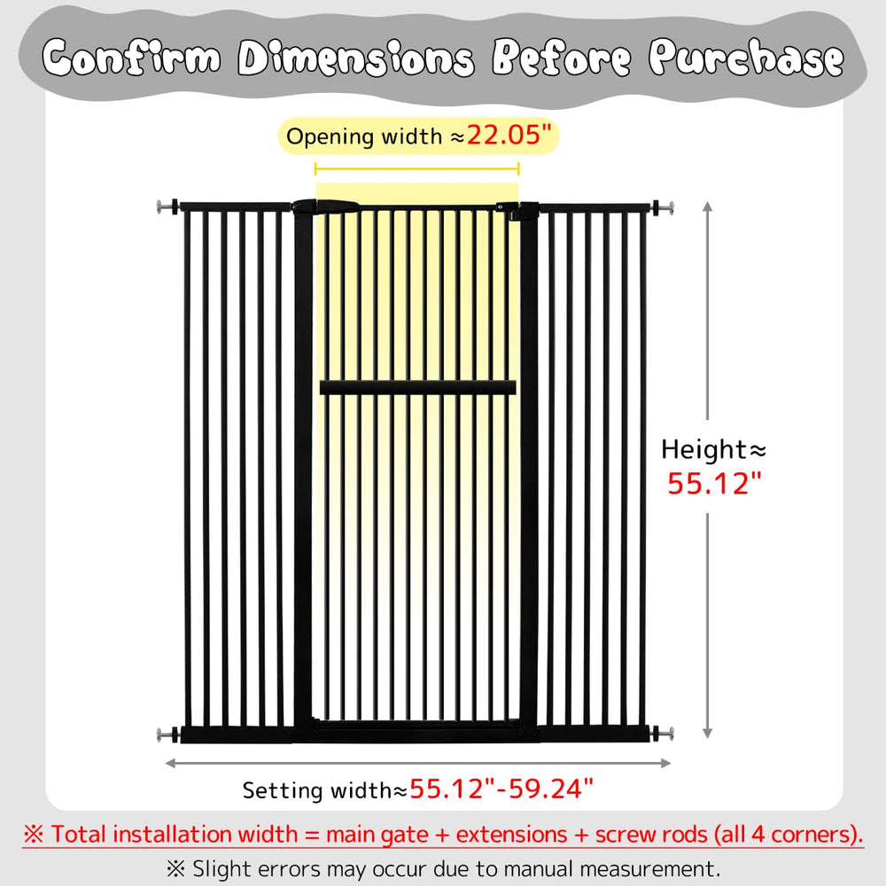 Lumizone gate shows narrow 1.37 inch gap between bars for safety