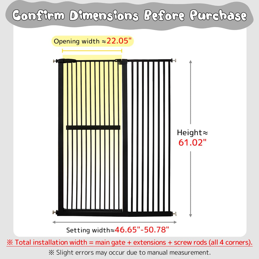 Lumizone pressure-mounted dog gate installed in a doorway for easy setup