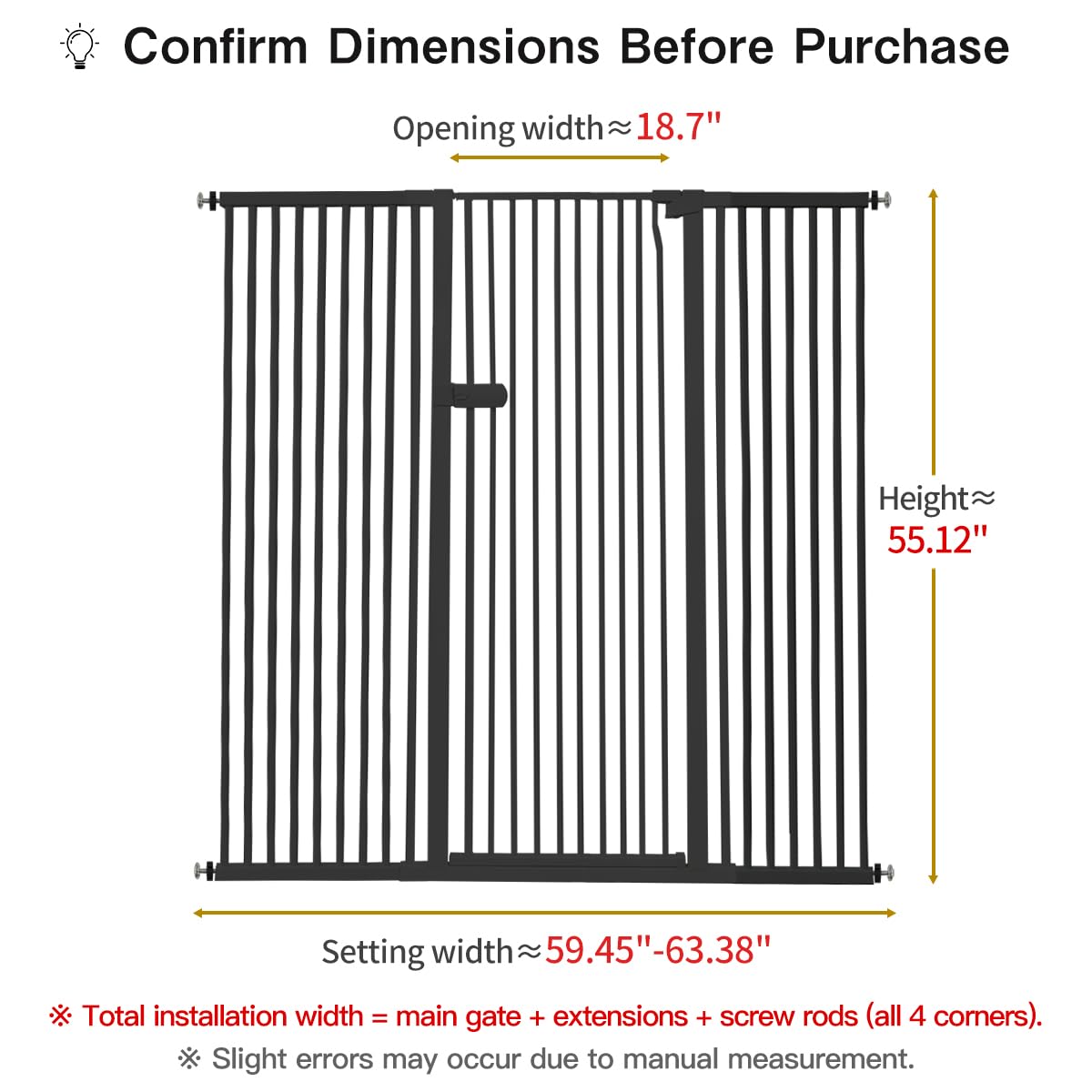 Lumizone pressure-mounted gate shows quick, drill-free installation in a hallway