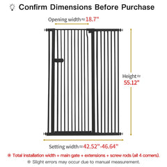 Lumizone pressure-mounted dog gate installation without drilling