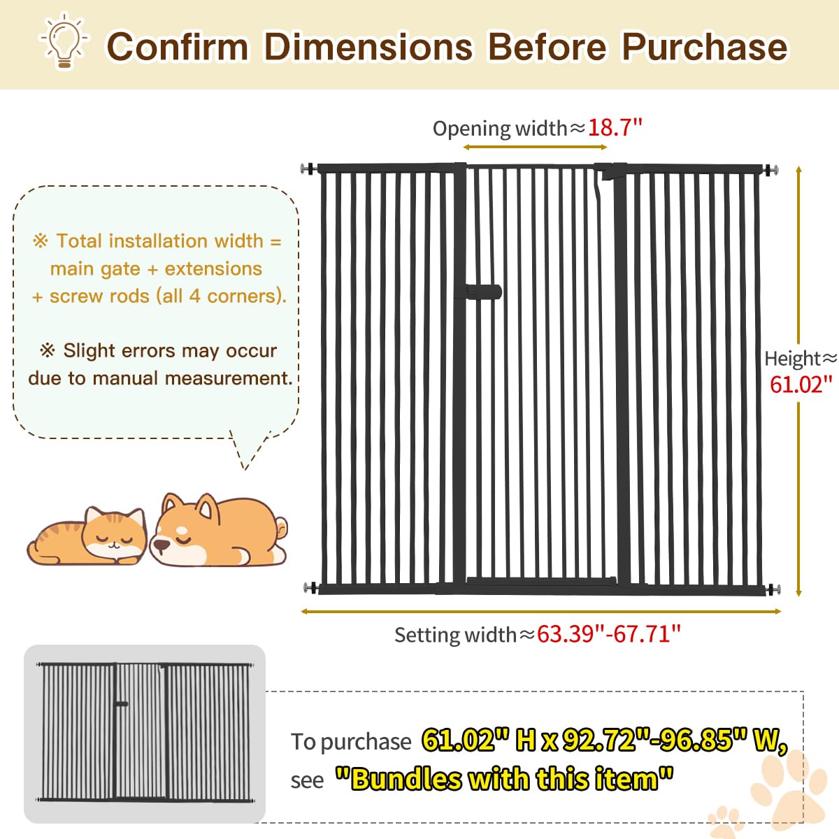 Lumizone pressure-mounted gate installs without drilling for flexible setup