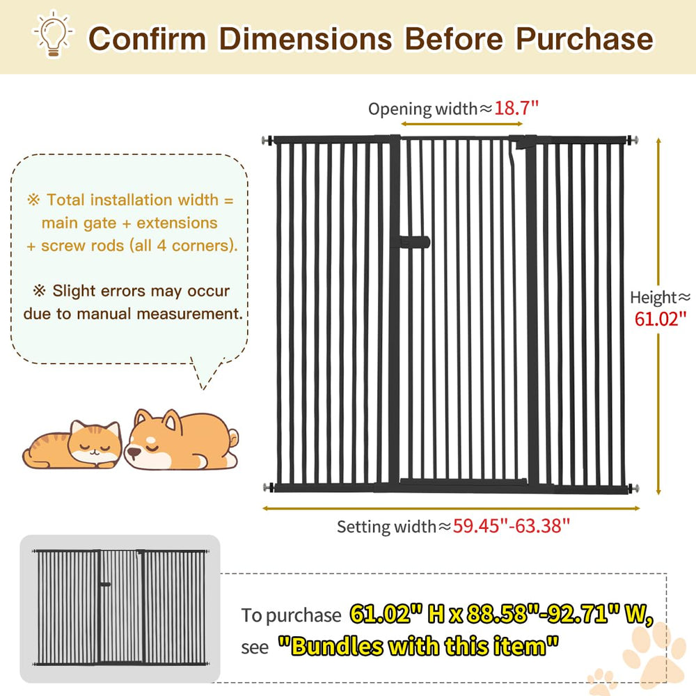 Lumizone pressure-mounted gate installation shown without drilling