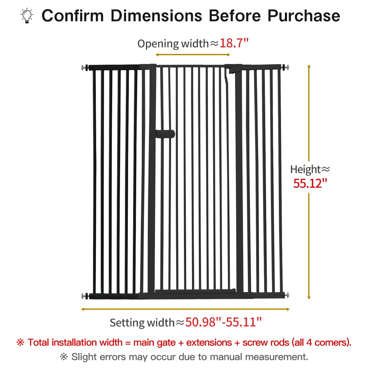 Lumizone pressure mounted gate with narrow gap for security