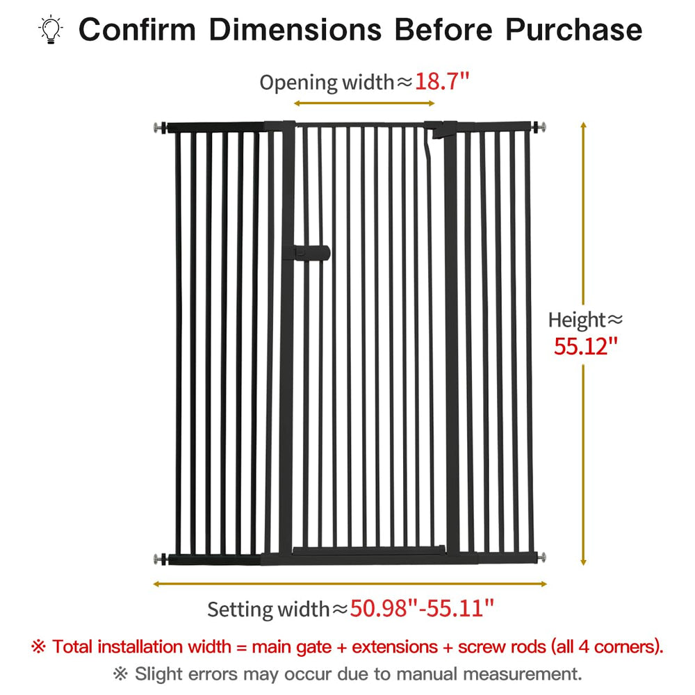 Lumizone pressure mounted gate with narrow gap for security