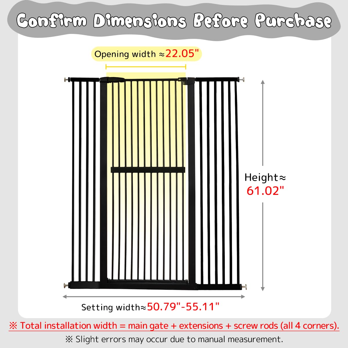Lumizone pressure-mounted gate setup for easy installation
