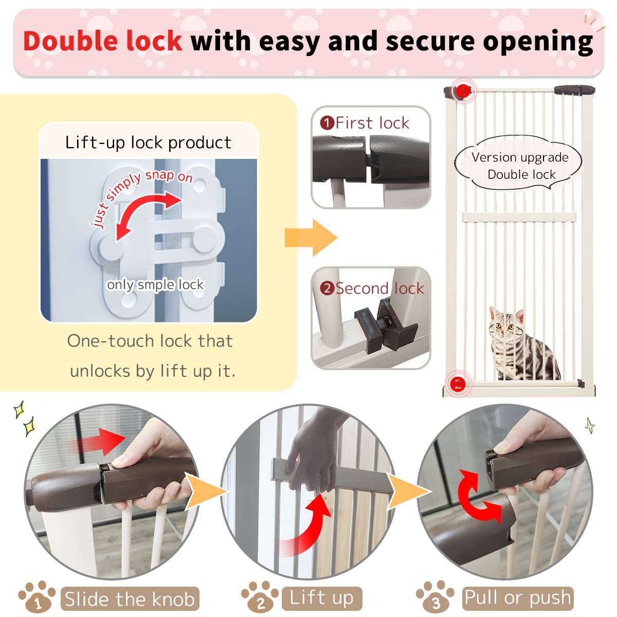 Lumizone gate is removable and expandable for flexible layouts.
