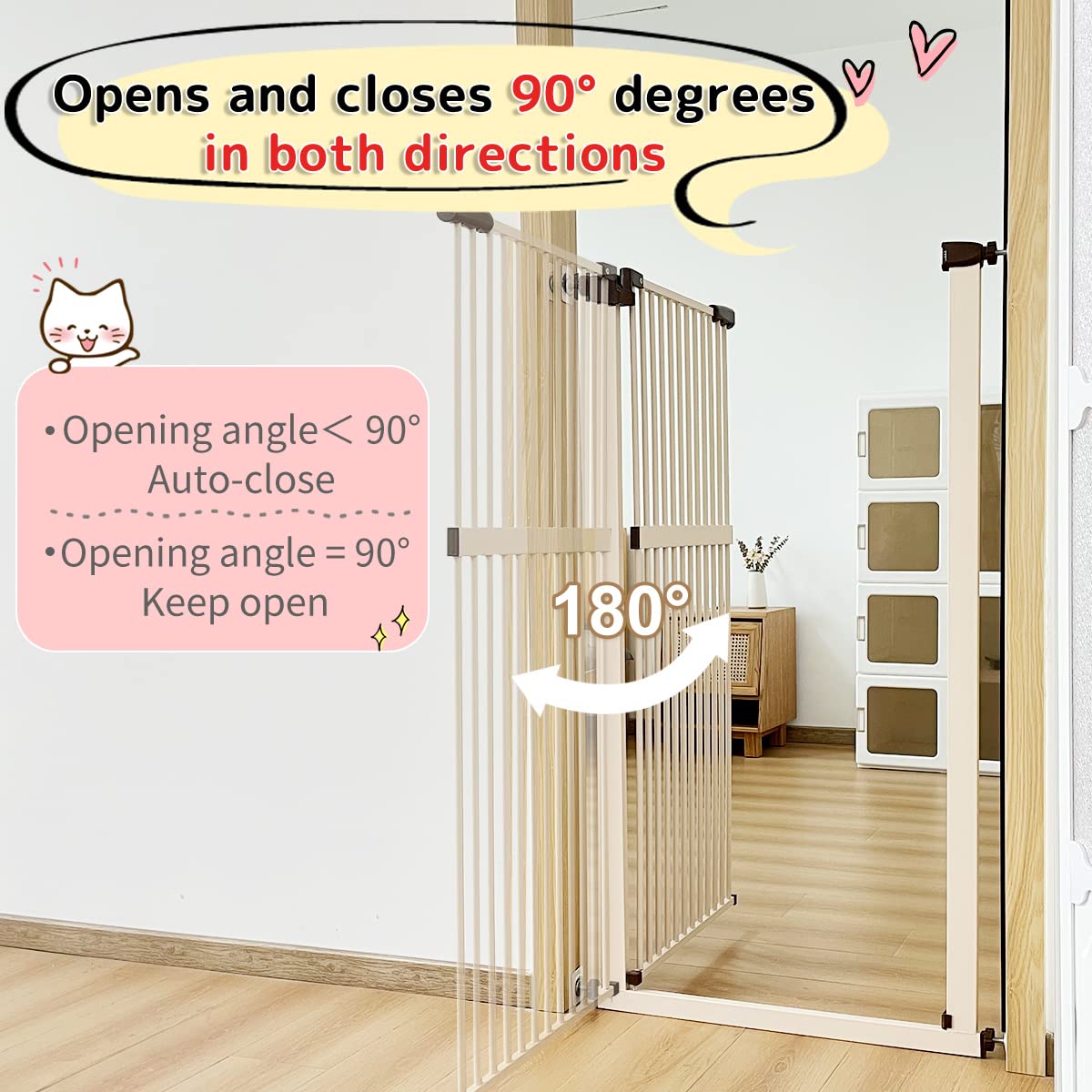 Cream finish blends with modern interiors and provides sturdy barrier.