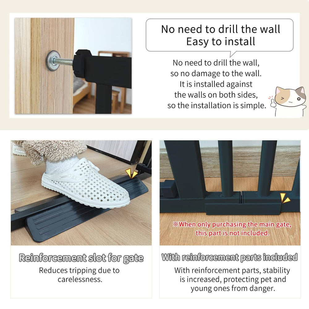 Lumizone gate used in kitchen doorway for pet-proofing