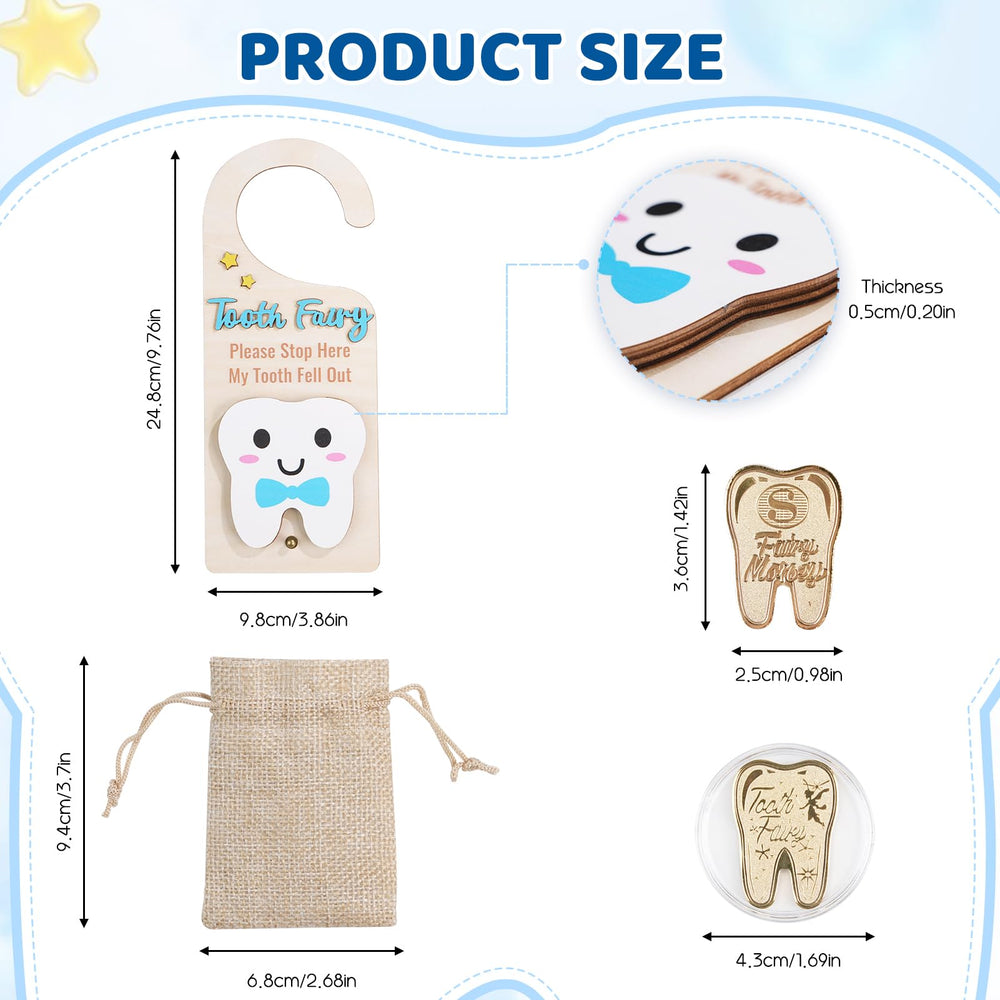 Lummitwit Tooth Fairy coin keepsake shines as a pillow surprise.