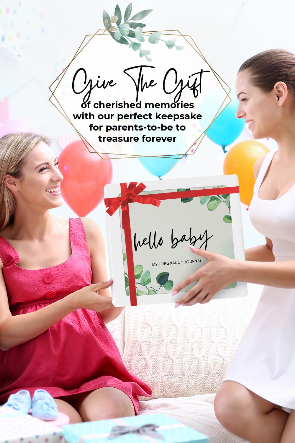 LUMOSX Pregnancy Journal gift-ready packaging supports thoughtful baby shower gifts.