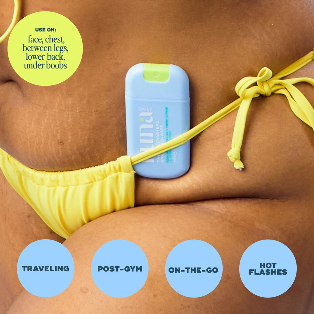 Luna Daily Everywhere Spray-To-Wipe skin balance with prebiotic ingredients