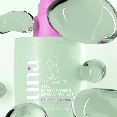 Ingredients and notes for Luna Daily Fragrance Free Everywhere Spray-To-Wipe.