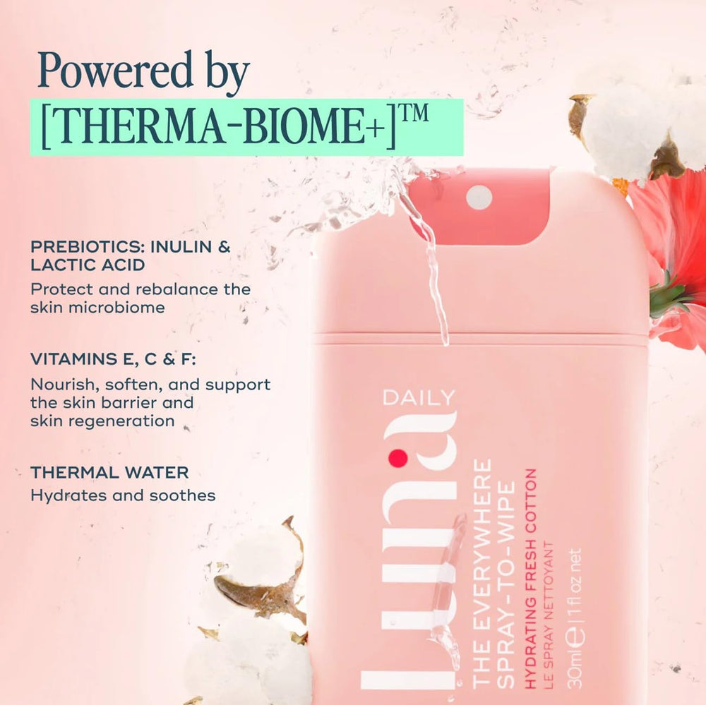 Luna Daily Spray to Wipe Compact Trip Trio keeps you refreshed anywhere