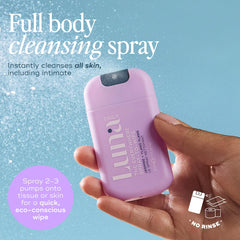 Luna Daily Spray to Wipe Fragrance-Free mist for sensitive skin comfort